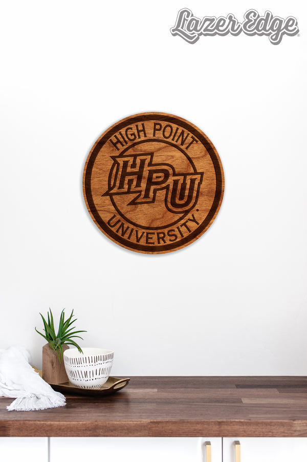 High Point University Wall Hanging HPU Circular