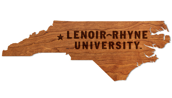 Lenoir Rhyne Wall Hanging Wordmark on State