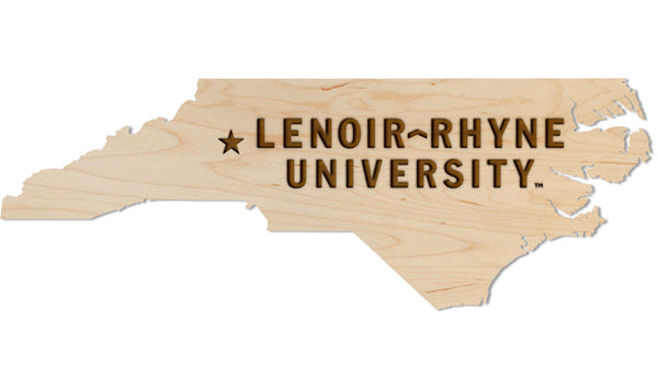 Lenoir Rhyne Wall Hanging Wordmark on State