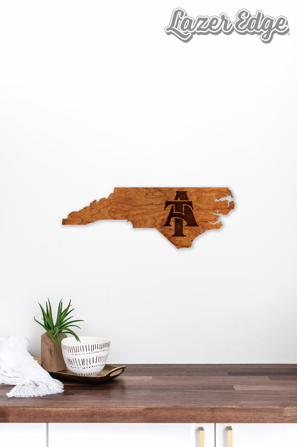NC A&T Wall Hanging AT Outline Standard