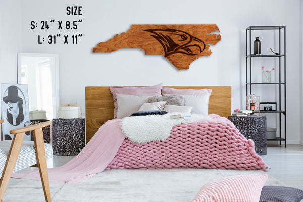 NC Central Wall Hanging Eagle Head on State