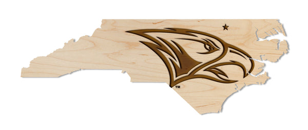 NC Central Wall Hanging Eagle Head on State