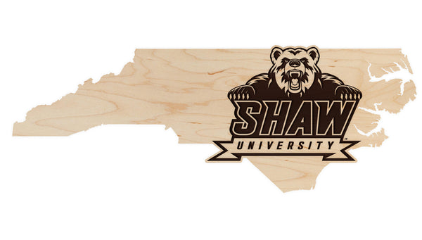 Shaw University Wall Hanging Shaw Logo on Outline Wall Hanging
