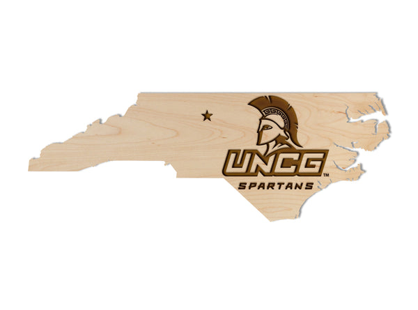 UNC Greensboro Wall Hanging Spartans on State