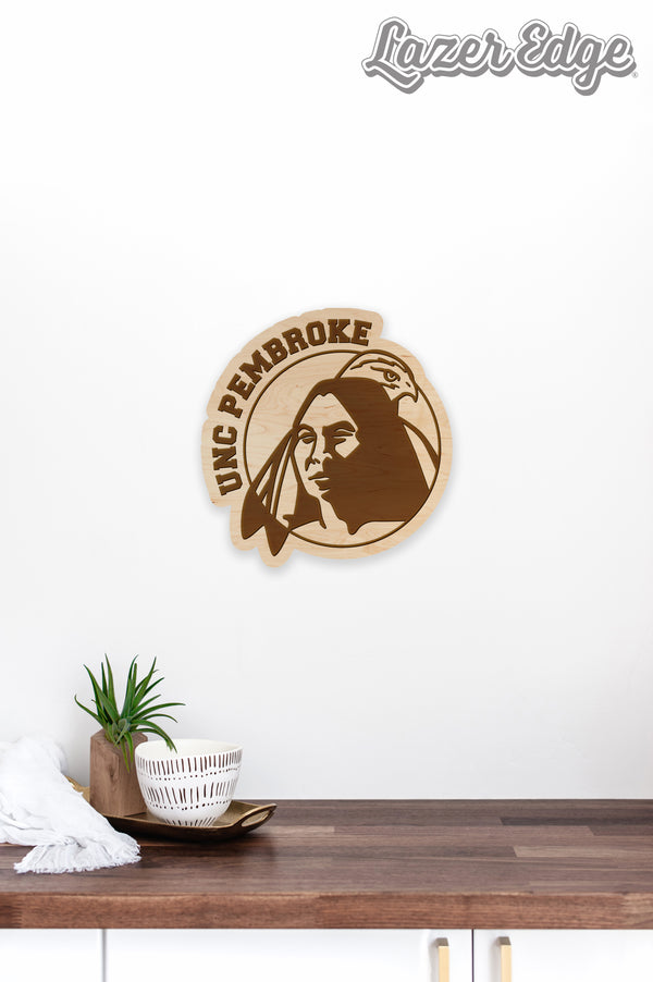 UNC Pembroke Wall Hanging UNC Pembroke Logo Standard