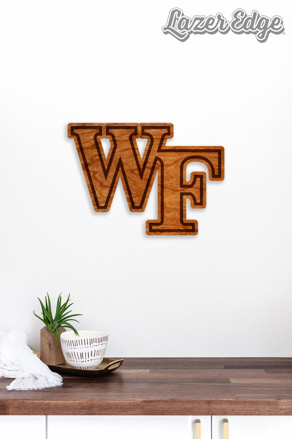 Wake Forest Wall Hanging WF Logo