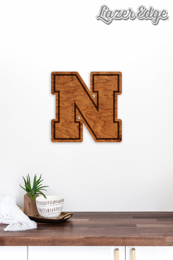 Nebraska-Lincoln Wall Hanging Block N Logo