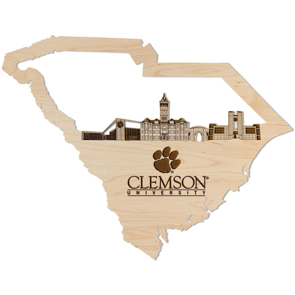 Clemson Wall Hanging - Skyline