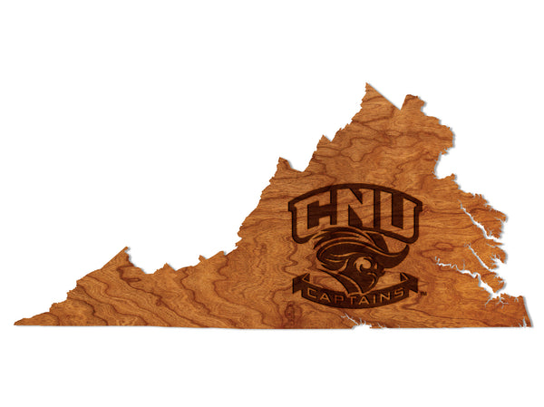 Christopher Newport University Wall Hanging Christopher Newport CNU Captains on Outline Standard