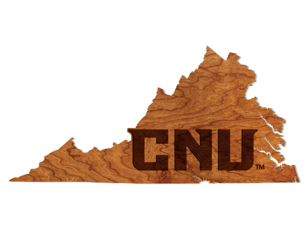 Christopher Newport University Wall Hanging Christopher Newport CNU Letters on Outline Standard