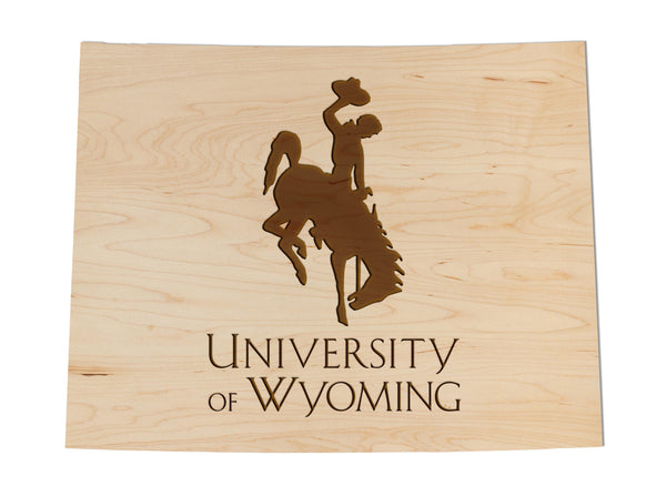 Wyoming Wall Hanging Stacked on State