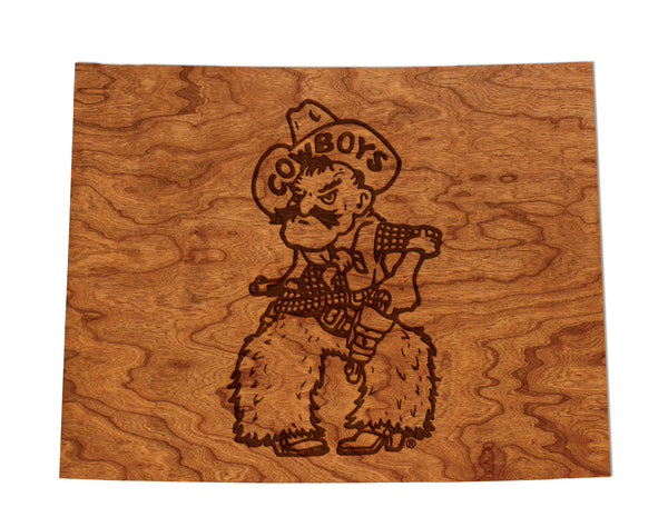 Wyoming Wall Hanging Pistol Pete on State