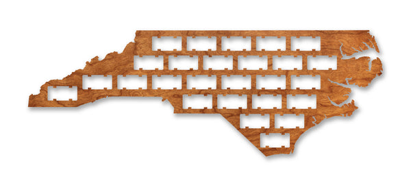 State Map Wall Hanging Wine Cork NC