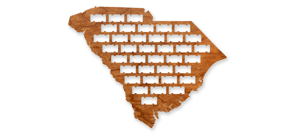 State Map Wall Hanging Wine Cork SC