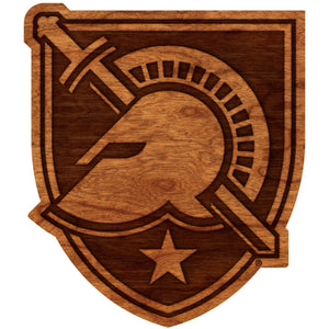 Army - Wall Hanging - Logo - Knight Helmet on Shield Wall Hanging LazerEdge Standard 