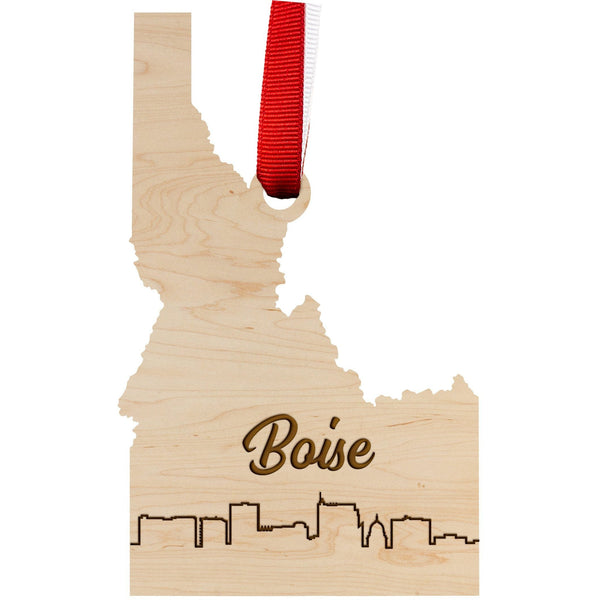 Boise Skyline Ornament Ornament LazerEdge Maple 