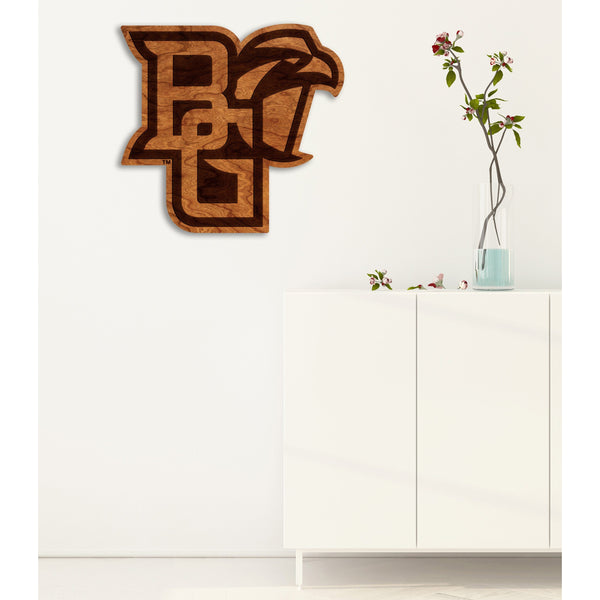 Bowling Green State University - Wall Hanging - Logo Cutout - BG with Falcon Wall Hanging Shop LazerEdge 