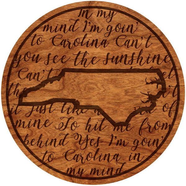 "Carolina In My Mind" North Carolina Coaster Coaster LazerEdge Cherry 