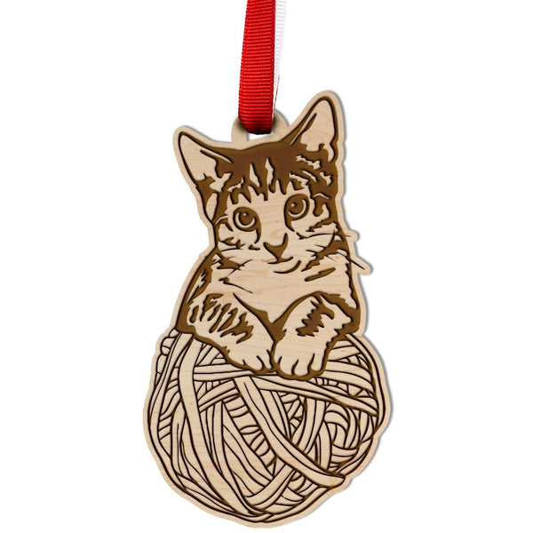 Cats - Ornament Ornament LazerEdge Maple Light 