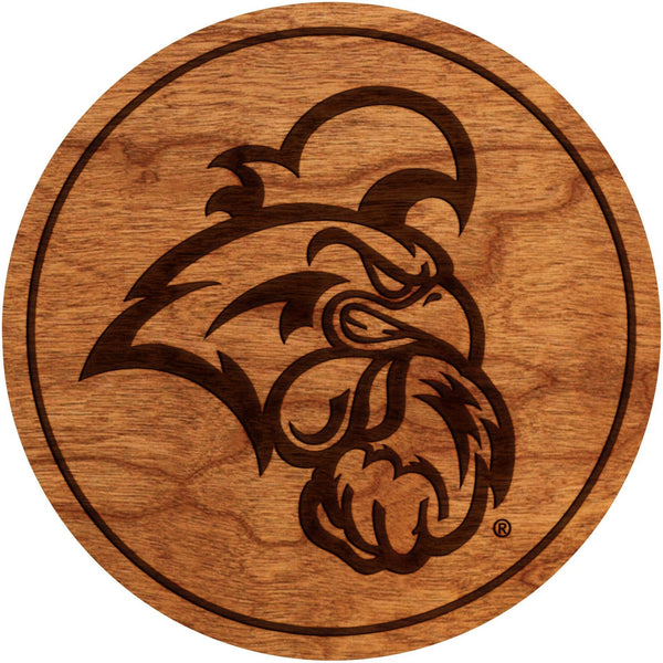 Coastal Carolina Chanticleers Coaster Chicken Head Coaster LazerEdge Cherry 