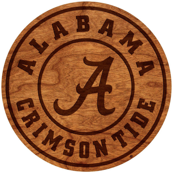 Coaster - Alabama Crimson Tide Coaster LazerEdge Cherry Roll Tide 