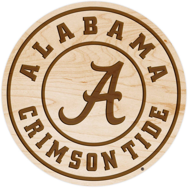 Coaster - Alabama Crimson Tide Coaster LazerEdge Maple Roll Tide 
