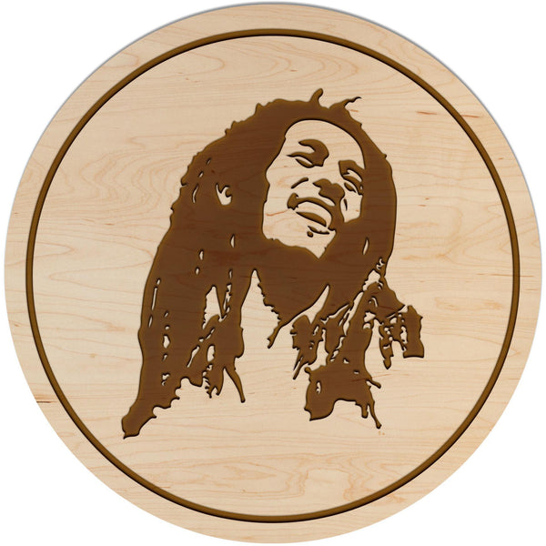 Coaster - Hemp Shop LazerEdge Maple Bob Marley 