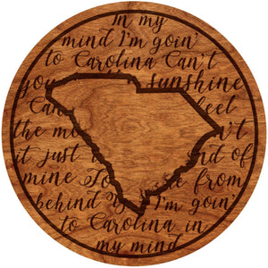 Coaster - "Carolina In My Mind" - SC - Cherry Coaster LazerEdge 