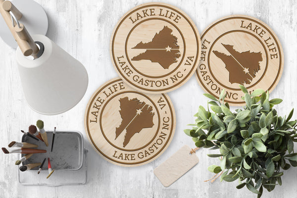 Coasters - Lake Life - Lake Gaston NC VA Coaster LazerEdge 