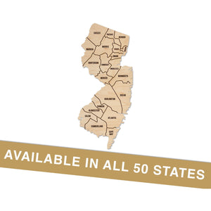 County State Outline Wall Hanging (Available In All 50 States) Large Size Wall Hanging Shop LazerEdge 