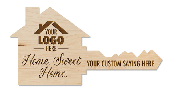 Custom Real Estate Wall Hanging "Home Sweet Home" Wall Hanging LazerEdge Standard Maple 