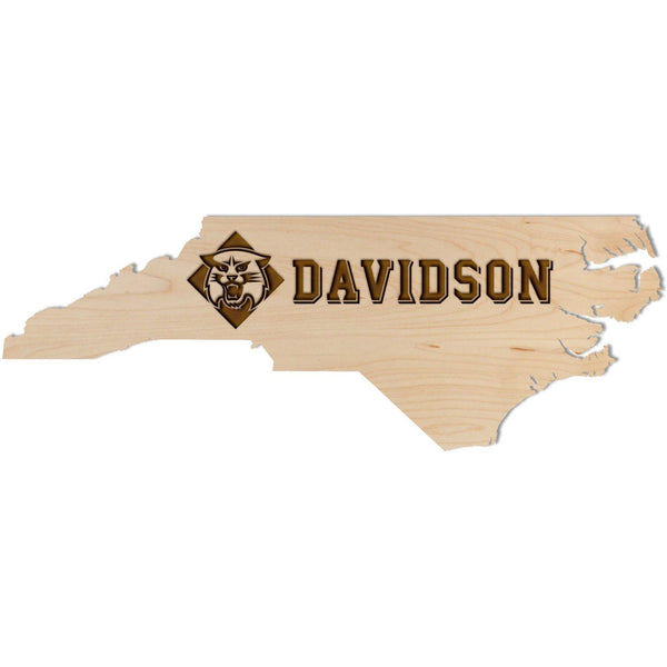 Davidson College - Wall Hanging - Crafted from Cherry or Maple Wood Wall Hanging Shop LazerEdge Standard Maple 
