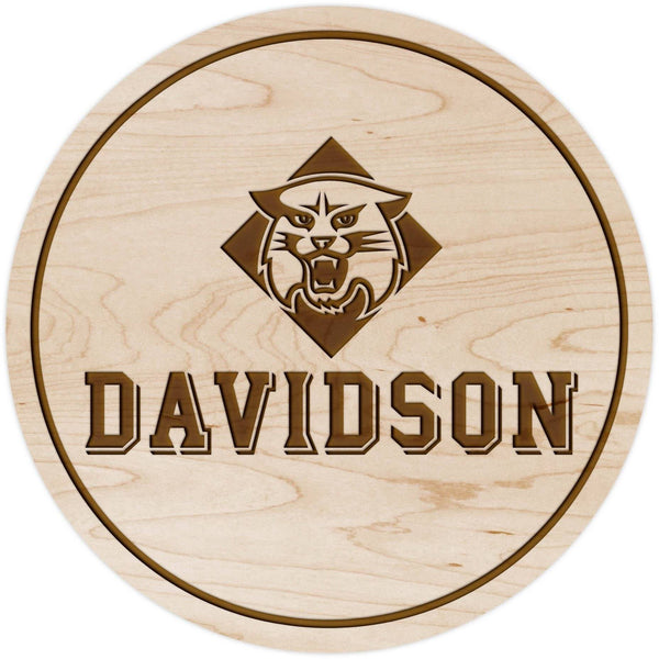 Davidson Wildcat Coaster Wildcat over Davidson Coaster LazerEdge Maple 