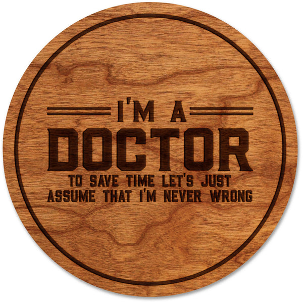 Doctor Coasters Coaster LazerEdge Cherry Doctors Never Wrong 