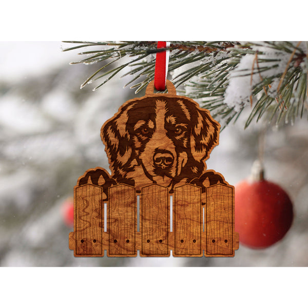 Dog Ornament (Multiple Dog Breeds Available) Ornament Shop LazerEdge Cherry Bernese Mtn. Dog 