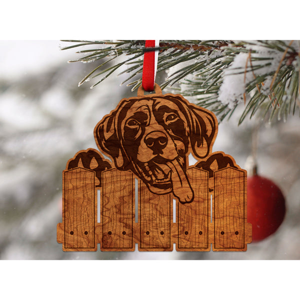 Dog Ornament (Multiple Dog Breeds Available) Ornament Shop LazerEdge Cherry German Shorthaired 