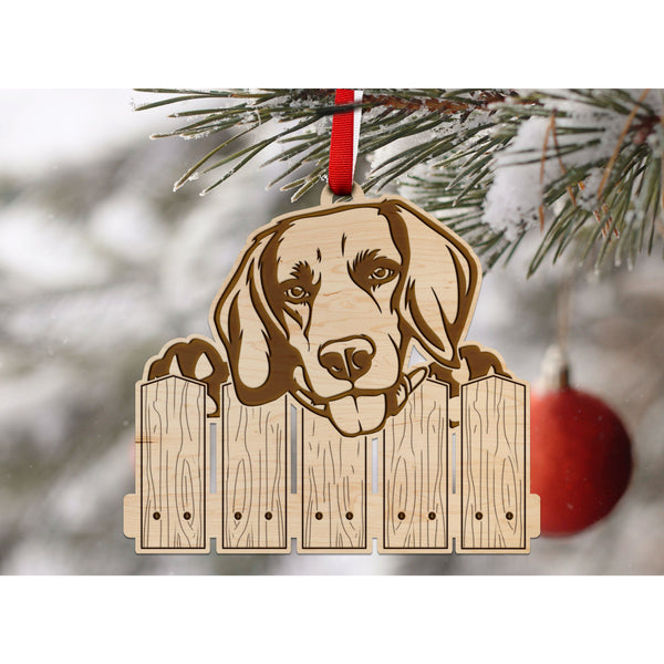 Dog Ornament (Multiple Dog Breeds Available) Ornament Shop LazerEdge Maple Beagle 