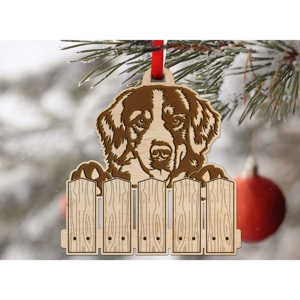 Dog Ornament (Multiple Dog Breeds Available) Ornament Shop LazerEdge Maple Bernese Mtn. Dog 