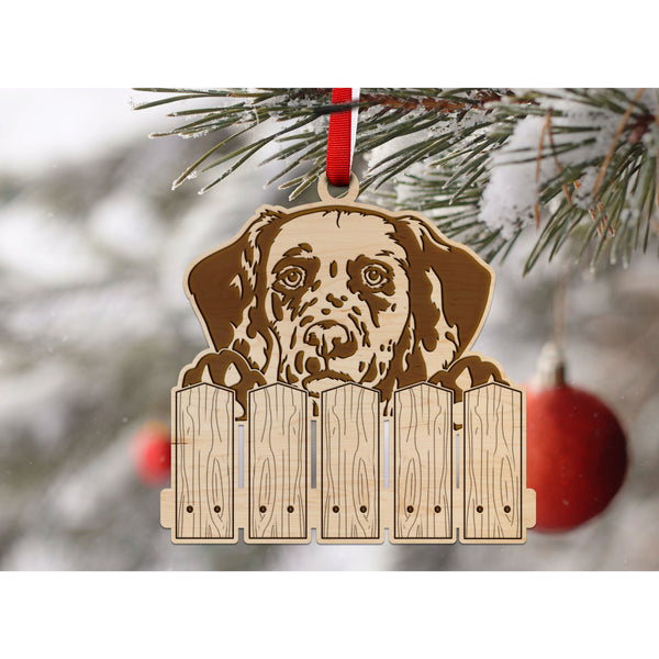 Dog Ornament (Multiple Dog Breeds Available) Ornament Shop LazerEdge Maple Dalmation 