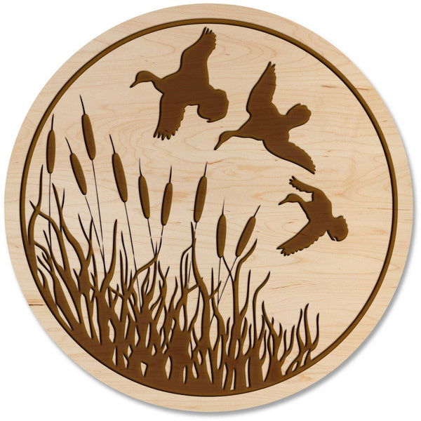 Duck Hunting Coaster - Ducks Coaster Shop LazerEdge Maple 