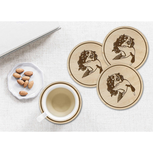 Duck Hunting Coaster - Spaniel with Duck Coaster Shop LazerEdge 