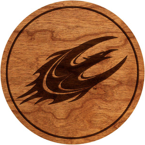 Elon University Phoenix Coaster Athletic Logo Coaster LazerEdge Cherry 