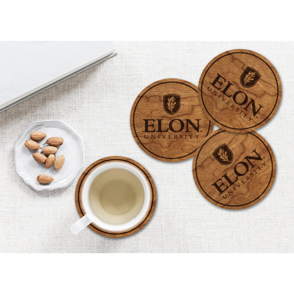 Elon University Phoenix Coaster Elon University Coaster LazerEdge 