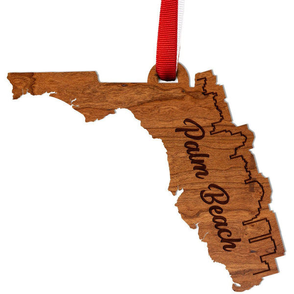 Florida Skyline Ornament Ornament LazerEdge Cherry Palm Beach 