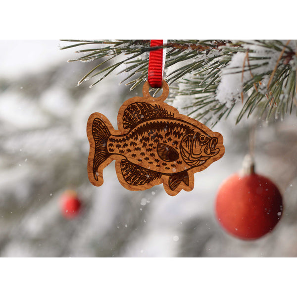 Fresh Water Fishing Ornament - Crappie Ornament LazerEdge 