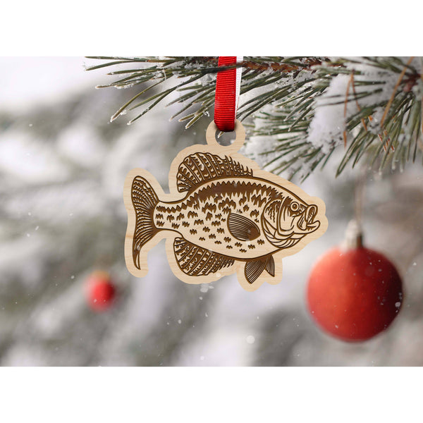 Fresh Water Fishing Ornament - Crappie Ornament LazerEdge 