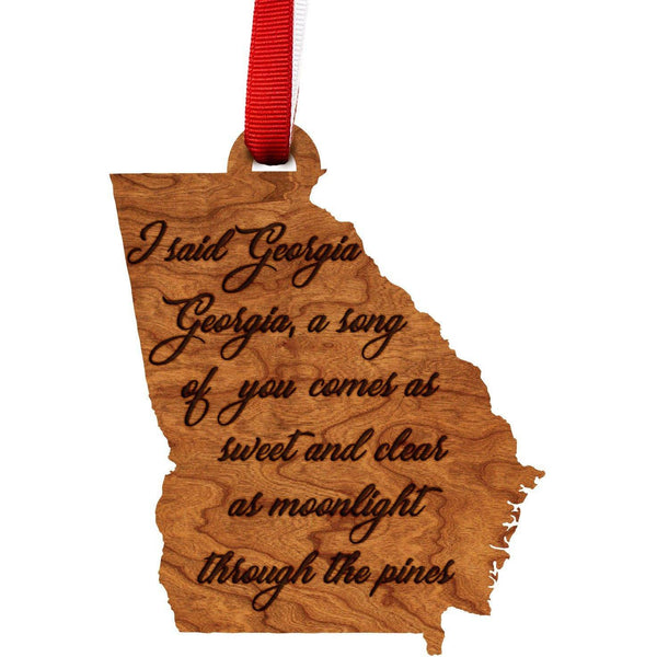 "Georgia On My Mind" Georgia Ornament Ornament LazerEdge 