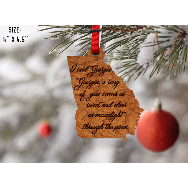 "Georgia On My Mind" Georgia Ornament Ornament LazerEdge 