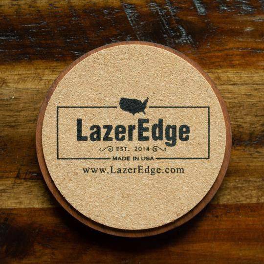 Georgia Southern University - Coaster - Athletic Eagle Head Logo with "HAIL SOUTHERN AND NO PLACE ELSE" - Cherry - by LazerEdge Coaster Shop LazerEdge 