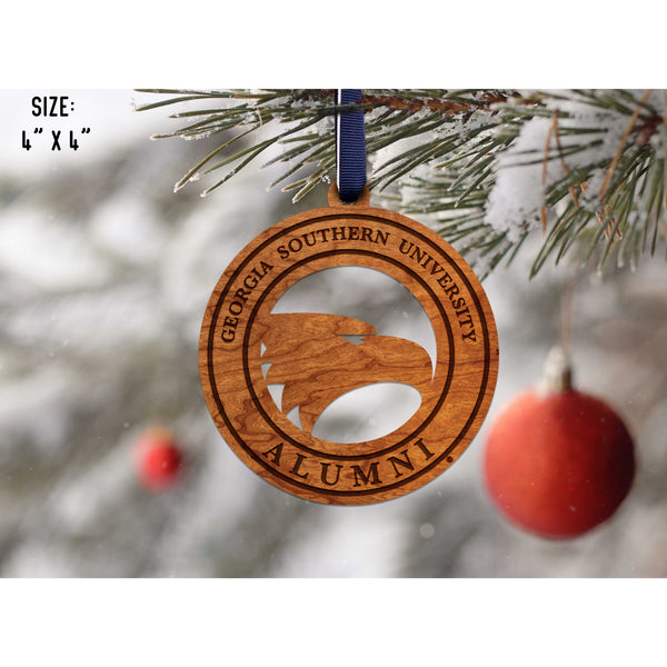 Georgia Southern University - Ornament - Academic Logo with "Georgia Southern University Alumni" Ornament LazerEdge 